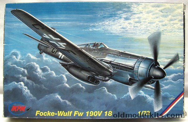 MPM 1/72 Focke-Wulf FW-190 V-18 - (FW190V18), 72033 plastic model kit